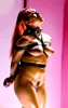 Asian Woman Trussed Up In Straps